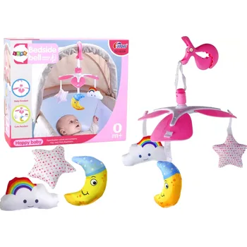 Kolotoč nad postýlku Lean Toys Kolotoč do postýlky růžový