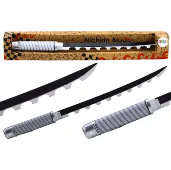 Dětská zbraň Dětský samurajský meč Nichirin na baterie se zvukem – černý