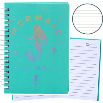 Zápisník Zápisník v liniích A6 Mořská panna tyrkysový