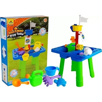 Pískoviště RKToys Pískoviště Mini se stolečkem a formičkami