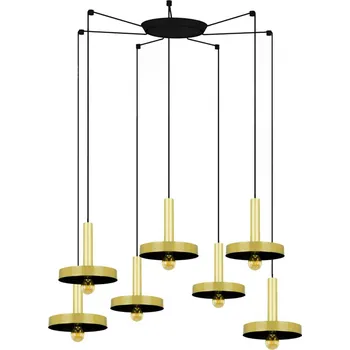 Svítidlo FARO WHIZZ závěsné svítidlo, zlatá/černá, 7L