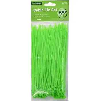 Organizace kabelů páska vázací 150x2,5mm ZE (100ks)