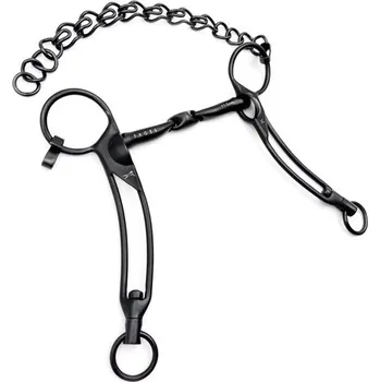 Udidlo pro koně Udidlo islandské dvakrát lomené Black Julie Fager 12,5 cm