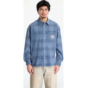 Košile Carhartt WIP L/S Wilber Shirt UNISEX Wilber Check/ Velvet Blue L