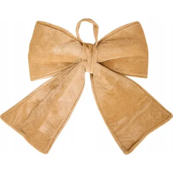 Vánoční dekorace Ozdobná Dekorační Stuha 29 x 32 cm béžová