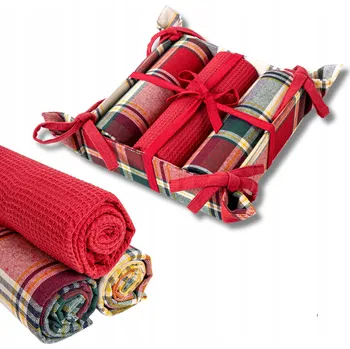 Utěrka Kuchyňské utěrky v košíku Krásná sada Utěrky DÁREK MORAJ 40x70