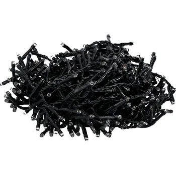 Dekorativní svítidlo TESLA lighting Tesla - dekorativní řetěz, AMBER, 400LED, 8m + 5m kabel, 230V, 8 funkcí, IP44, zelený