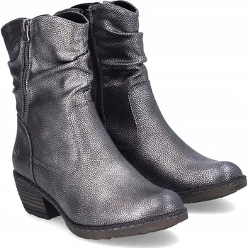 Dámská zimní obuv Dámské kotníkové boty Rieker 93760-90 SILVER/PLATINUM , stříbrné, EKO KŮŽE, VEL. . .37