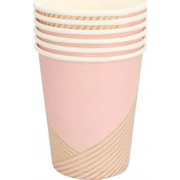 Party nádobí Papírové kelímky o objemu 220 ml, 6 ks