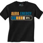 Dětské tričko Aura Energy 67% Six Seven (Velikost: 7-8, Barva: Černá)