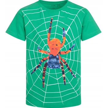 Dětská móda Chlapecké tričko zelené, triko pro kluka 134 Pavouk Endo