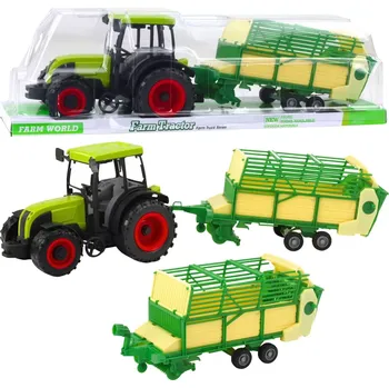 Hračka Zelený traktor s přívěsem pro děti 50 cm