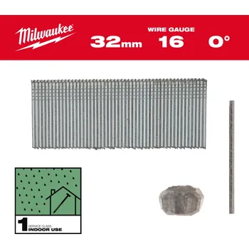 Hřebík MILWAUKEE Hřebíky 16G / 0° / 25mm / G / SC1, 5000ks