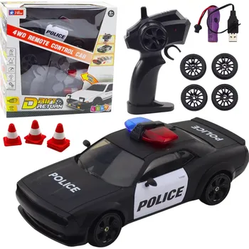 RC model auta Závodní RC auto s výměnnými koly policie