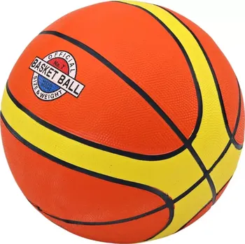 Basketbalový míč Basketbalový míč 7–9 lbs, oranžovo‑žlutý, velikost 7