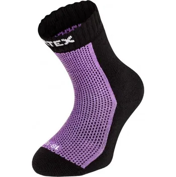 Surtex dětské froté merino ponožky 28-29 (18-19 cm) Fialová