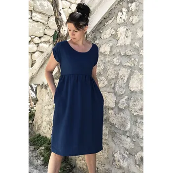 Dámské šaty Lotika Lotika lněné české midi šaty Premium quality 835378