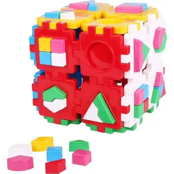 Inteligentní vzdělávací kostka – sorter tvarů pro děti 3+