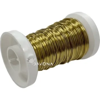 Hobby drát Knorr prandell Drátek mosazný 0,6mm×18m - zlatý