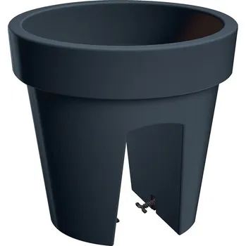 Květináč Květináč plast šedý Prosperplast 24,5 cm x 24,5 cm x 22,5 cm