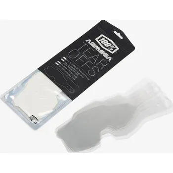 Motocyklové brýle 100 % ARMEGA / ARMATIC STANDARD TEAR-OFFS 50PK - ODTRHÁVACÍ PÁSKY PRO BRÝLE 50 KUSŮ