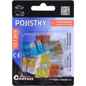 Autodíl Pojistky nožové 10 ks