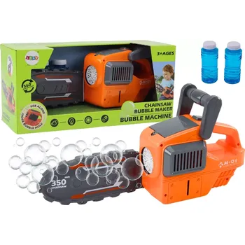Hra na zahradu Bublifuk motorová pila oranžová