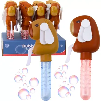 Bublifuk Bublifuk kapybara 2v1 s větráčkem a trojitou hůlkou 19 cm