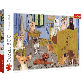 Puzzle Puzzle 500 dílků – Pokoj VAN GOGHA: Psí revoluce Trefl