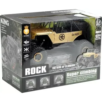 RC model auta Dálkově ovládané auto Jeep R/C 1:18 zlaté