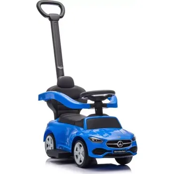 Odrážedlo Mercedes 3v1 modrý Odrážedlo s tlačítkem