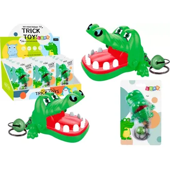 Přívěsek Přívěsek s kousajícím krokodýlkem se zvonečkem zelený