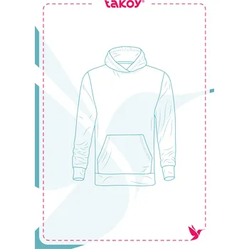 Elektronický střih / PDF pánská mikina klokanka-2XL-5XL