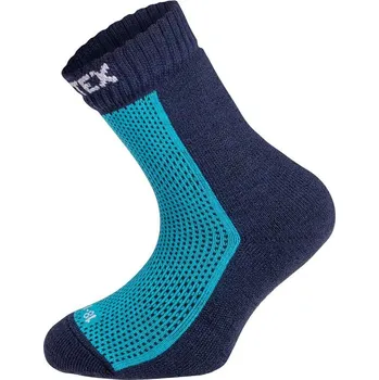 Surtex dětské froté merino ponožky Modrá 30-33 (20-21 cm)