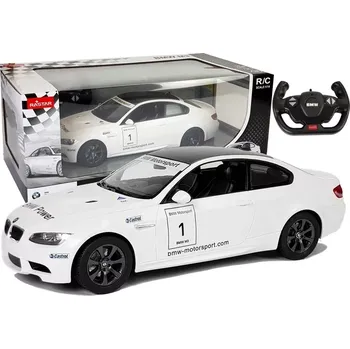 RC model auta RC auto BMW M3 RASTAR 1:14 bílé na dálkové ovládání