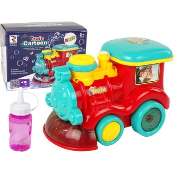 autíčko Bublinová lokomotiva s lichty a zvuky – červená