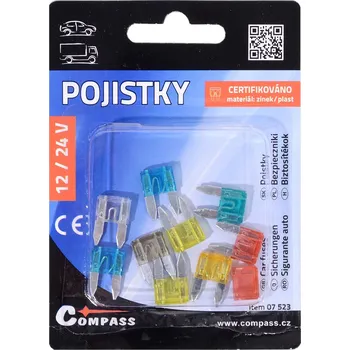 Autodíl Pojistky nožové MINI 10 ks