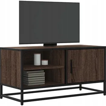 Televizní stolek TV stolek, hnědý dub, 80x34,5x40 cm