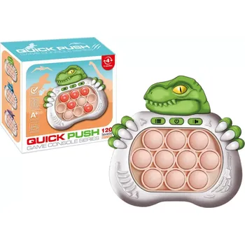 POP IT Smyslová hra pop it dinosaurus se světly a zvuky – zelená