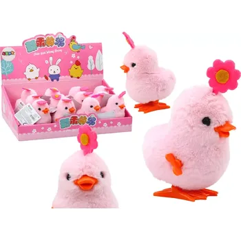 autíčko Růžový skákající kvítek na klíček