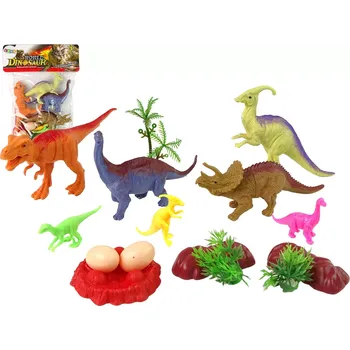 Figurka LeanToys dinosaurů s příslušenstvím 15 ks