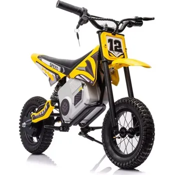 Dětské elektrovozidlo elektrická dětská krosová motorka 36 v žlutá