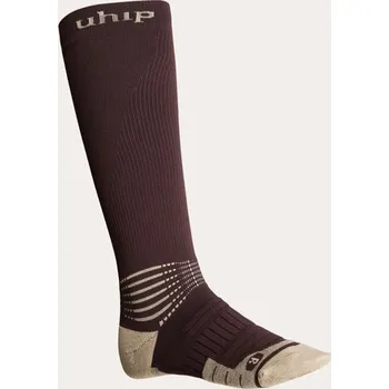 UHIP Podkolenky jezdecké Wool UHIP, kompresní, vlněné, pár, obsidian brown 40-42