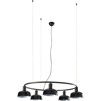 Svítidlo FARO TATAWIN S kruhové závěsné svítidlo, černá