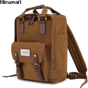 Městský batoh Stylový batoh na notebook s přihrádkami Barva: Hnědá