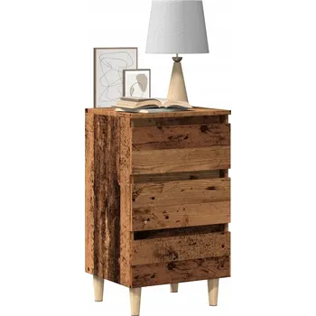 Noční stolek VidaXL Noční stolek starého dřeva 40 x 35 x 69 cm kompozitní dřevo