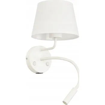 Nástěnné svítidlo Nástěnná lampa / Kinkiet TK LIGHTING MAJA 10204 BÍLÁ, ohebné rameno