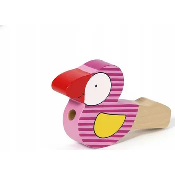 Hudební nástroj pro děti PÍŠŤALKA PTÁČEK HUDEBNÍ NÁSTROJ HRAČKA MUZYCZNA DREWNIANY PÍŠŤALKA 3+