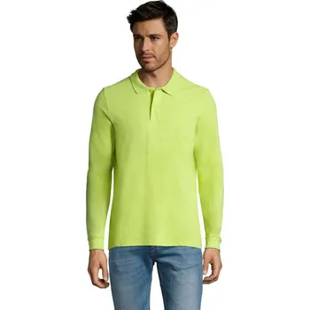 Pánské tričko PERFECT LSL MEN POLO 180 - Apple GreenXXL