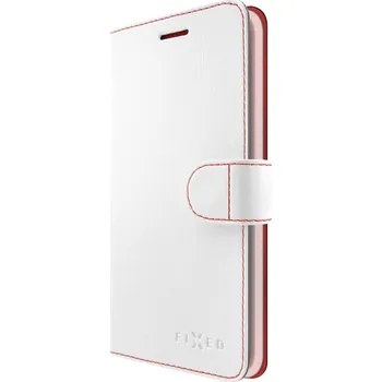 Pouzdro na mobilní telefon FIXED FIT flipové pouzdro pro Apple iPhone X white